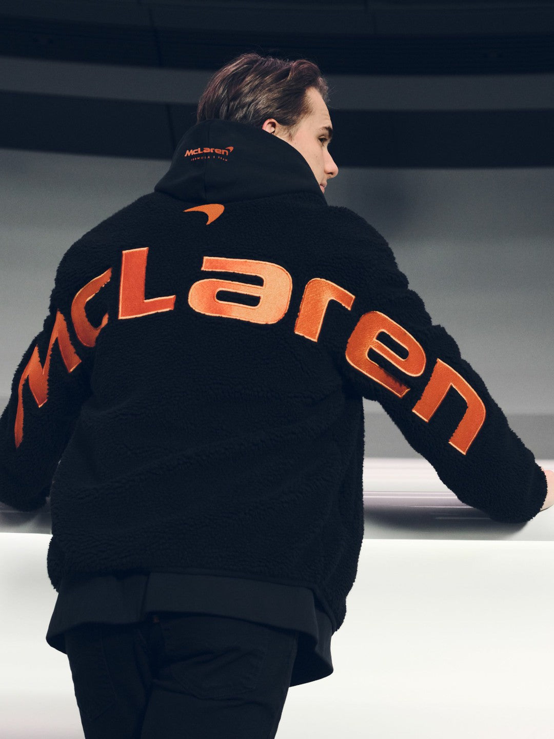 McLaren F1 Team Embroidered Fleece Jacket Unisex Fit Black | Men