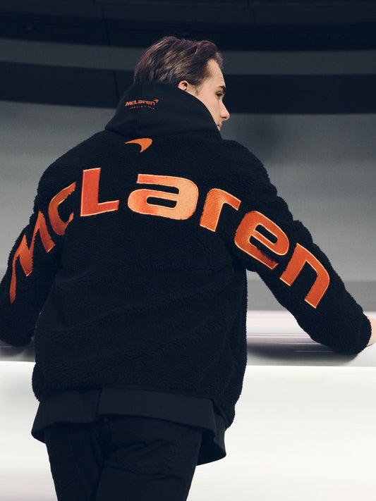 McLaren F1 Team Embroidered Fleece Jacket Unisex Fit Black | Men