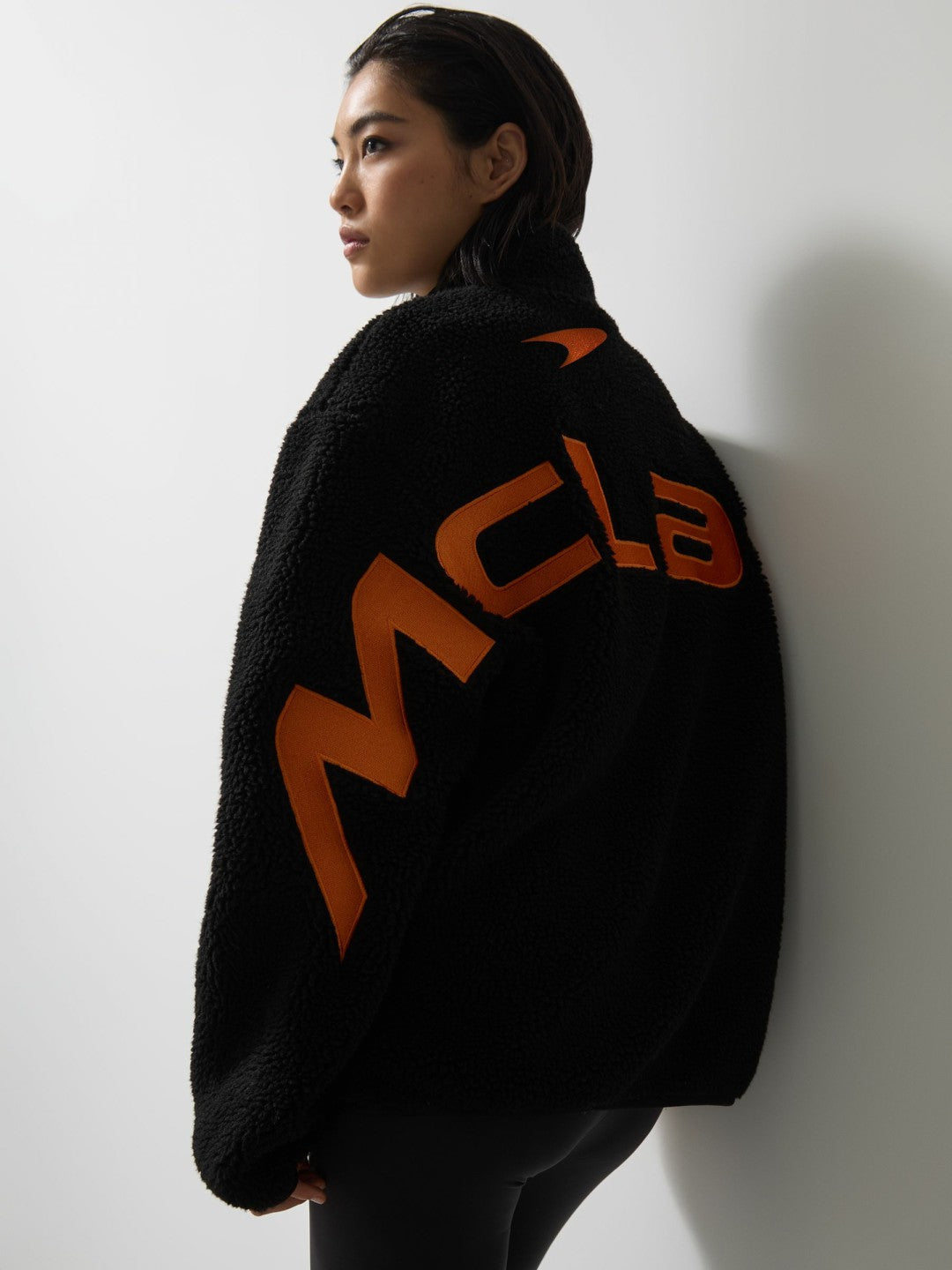 McLaren F1 Team Embroidered Fleece Jacket Unisex Fit Black | Men