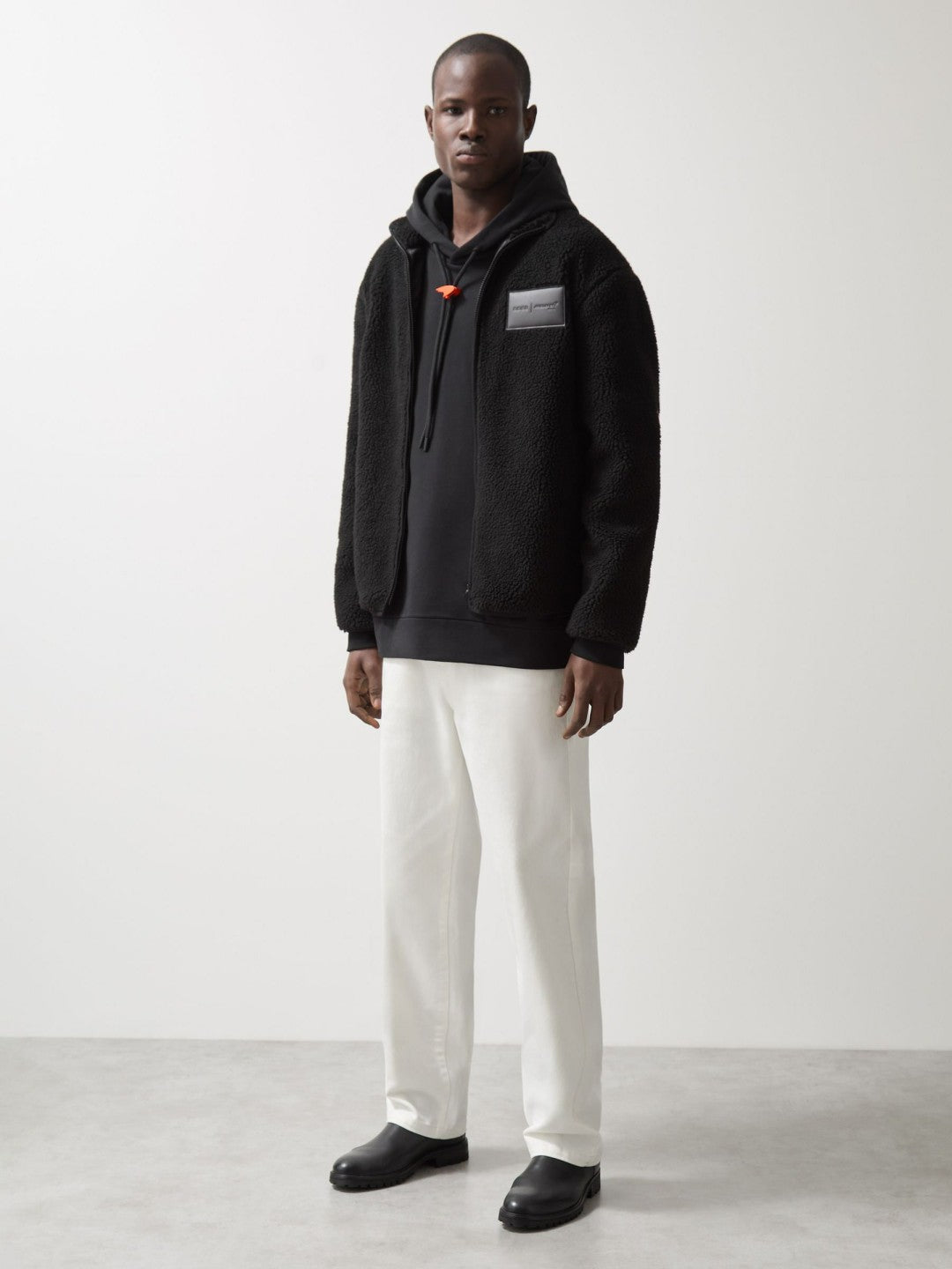 McLaren F1 Team Embroidered Fleece Jacket Unisex Fit Black | Men