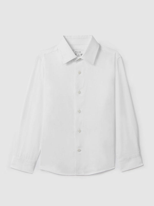 4-9 yrs Slim-Fit Cotton Shirt White | Children & Baby