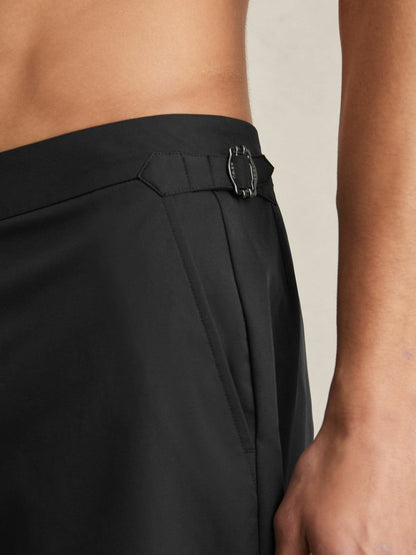 Side-Adjuster Swim Shorts Black | Men