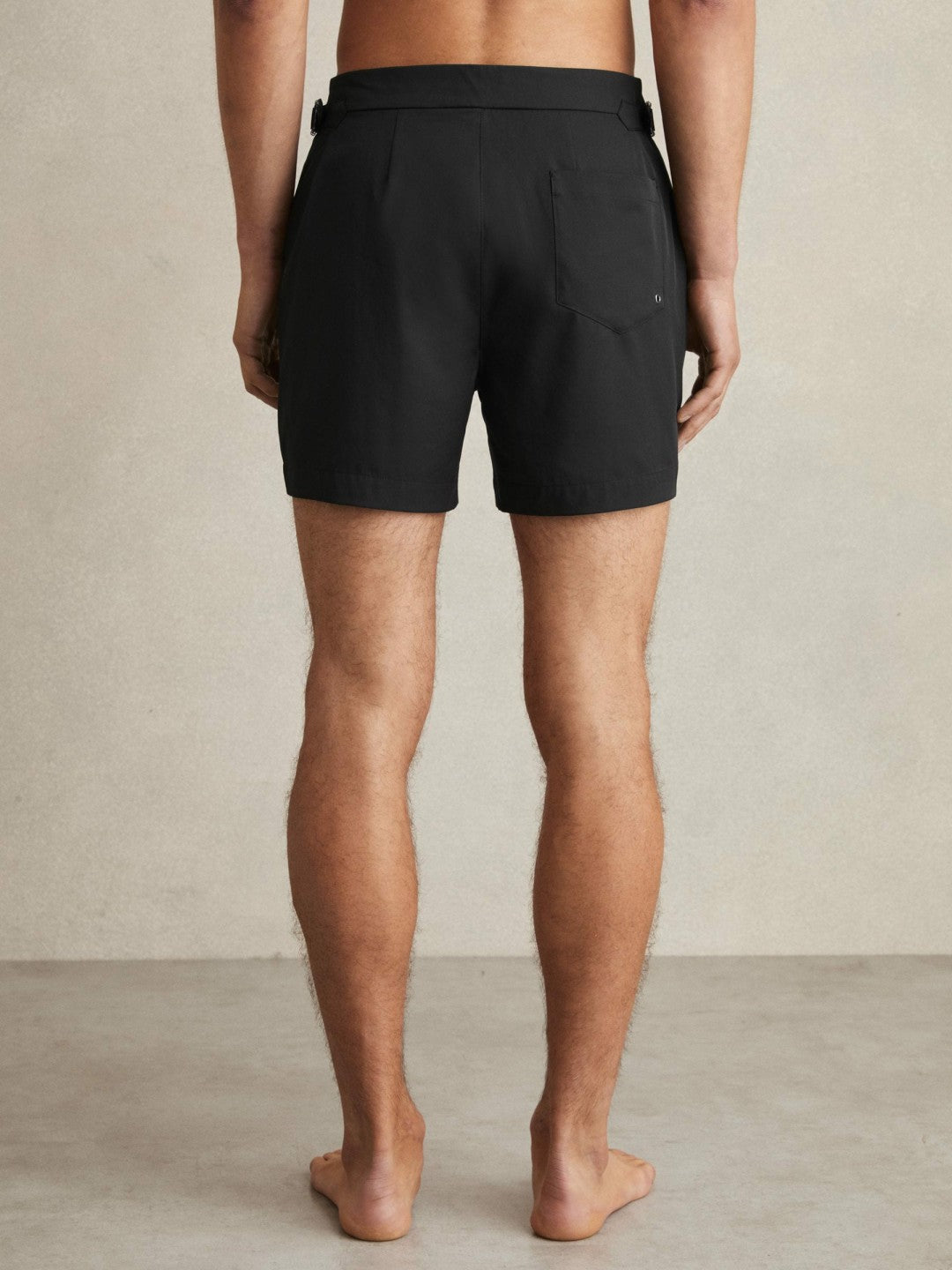 Side-Adjuster Swim Shorts Black | Men