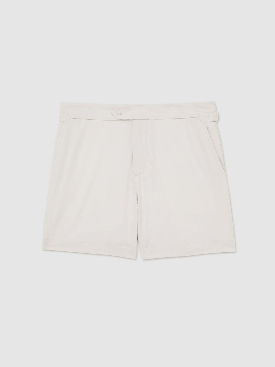 Side-Adjuster Swim Shorts Off White | Men