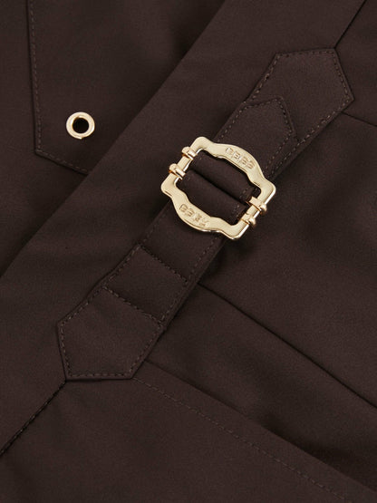 Side-Adjuster Swim Shorts Chocolate Brown | Men
