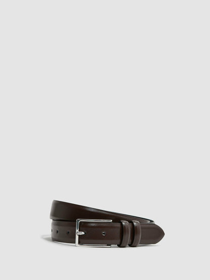 Smooth Leather Belt Chocolate | Men