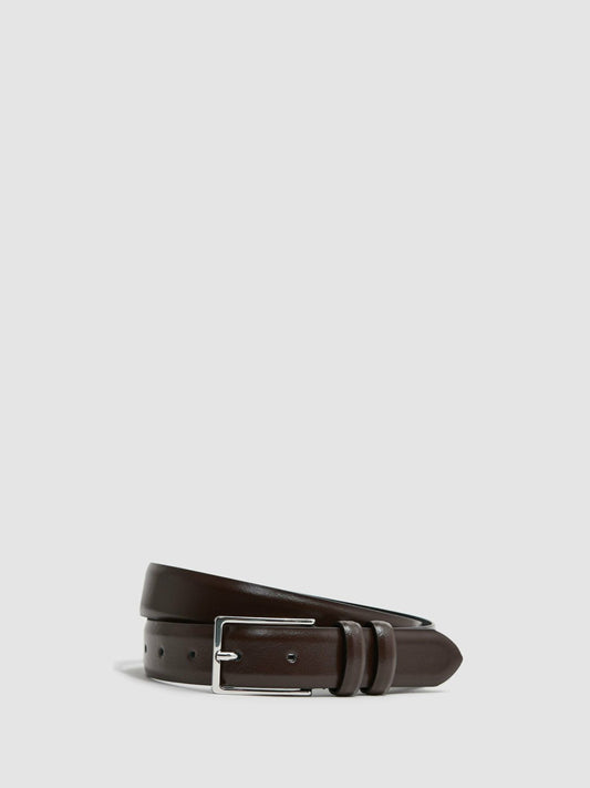 Smooth Leather Belt Chocolate | Men