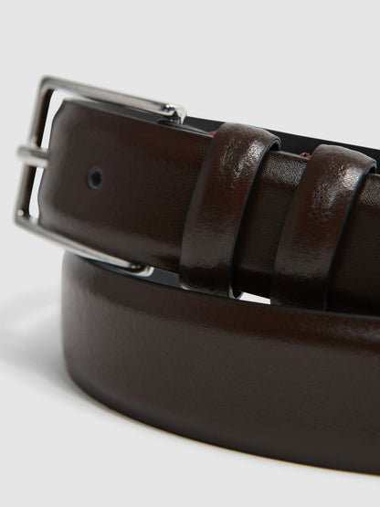 Smooth Leather Belt Chocolate | Men
