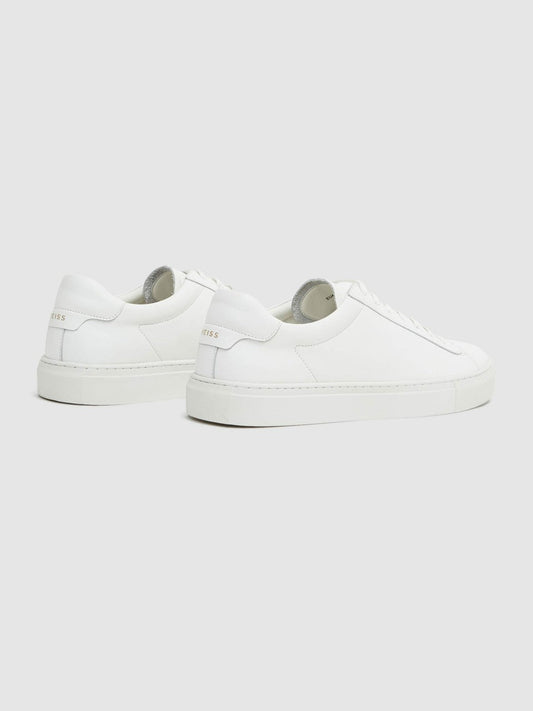 Leather Low-Top Trainers White | Men
