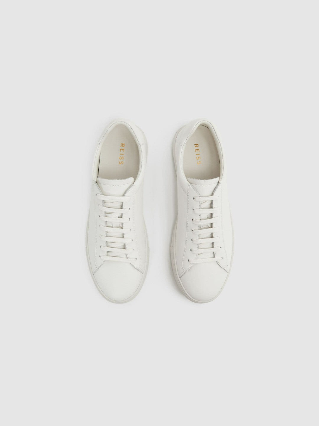 Leather Low-Top Trainers White | Men