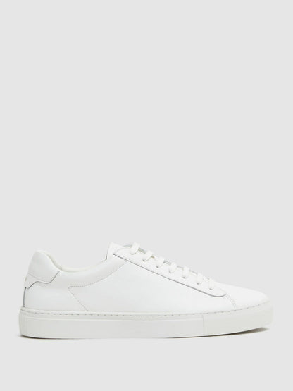 Leather Low-Top Trainers White | Men