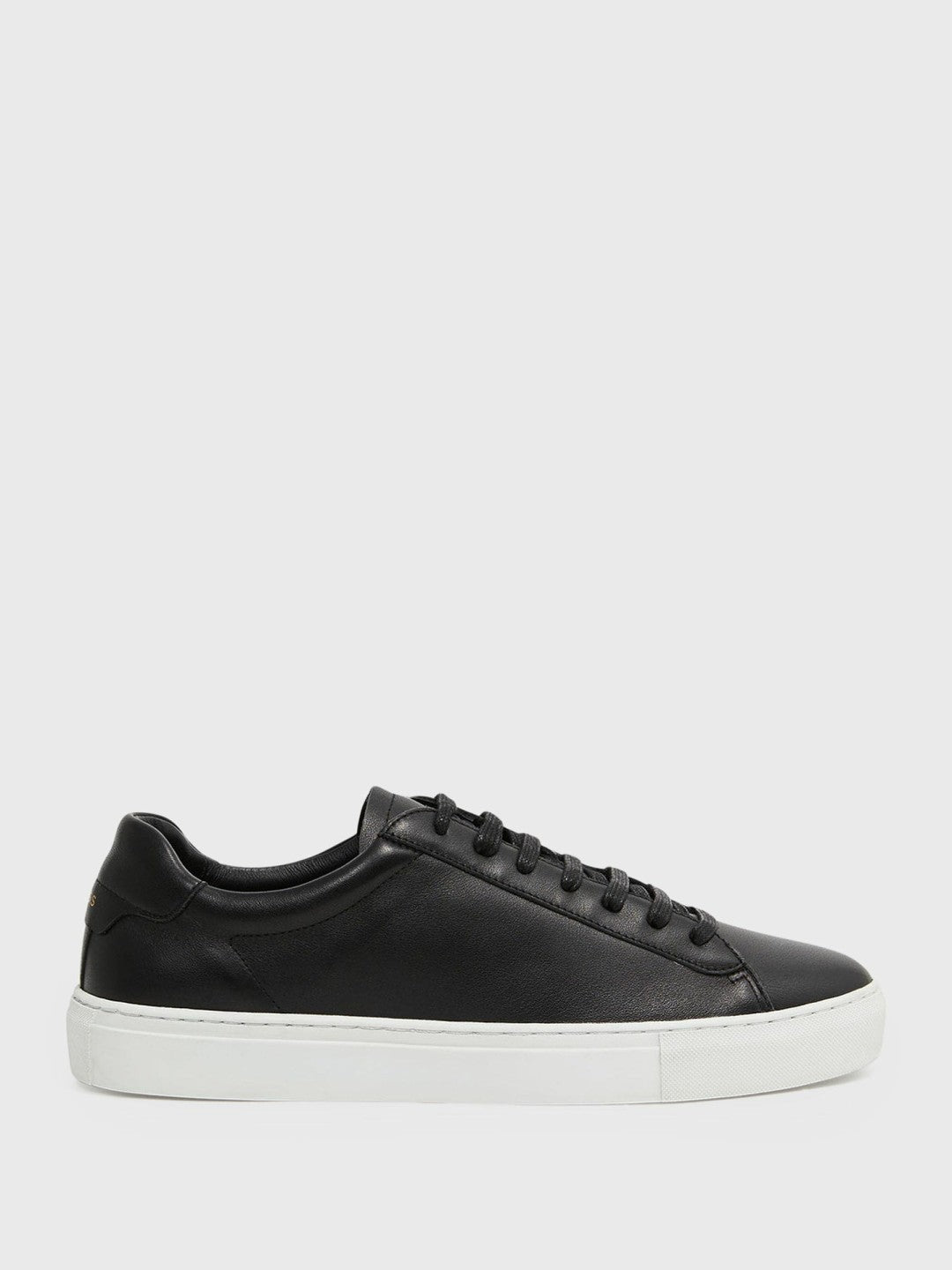 Leather Low-Top Trainers Black | Men