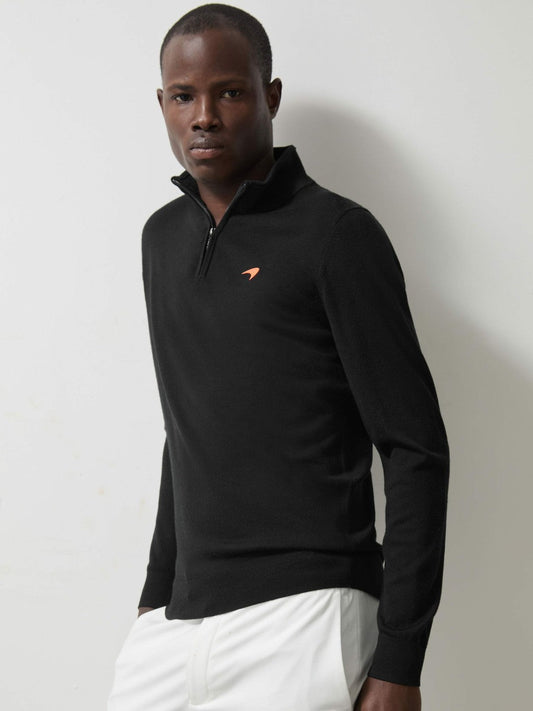 McLaren F1 Team Merino Half-Zip Jumper Black | Men