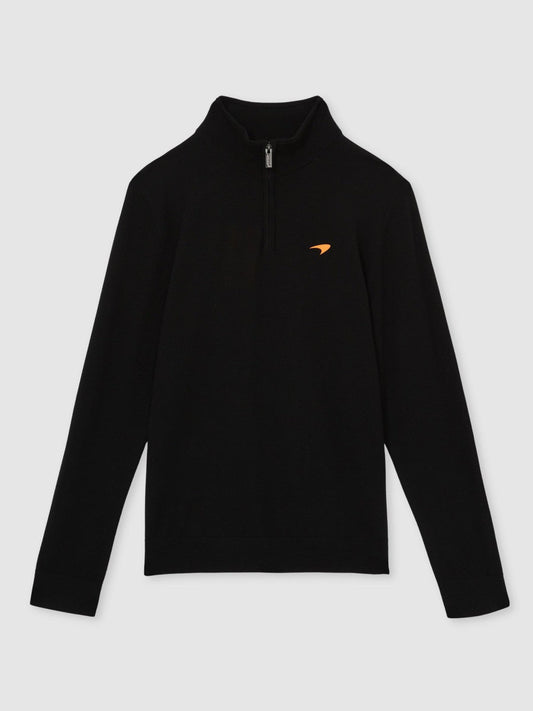 McLaren F1 Team Merino Half-Zip Jumper Black | Men
