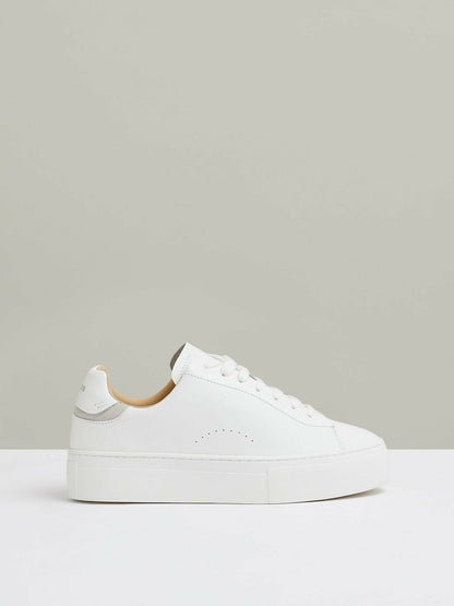 Leather Low-Top Trainers White | Women
