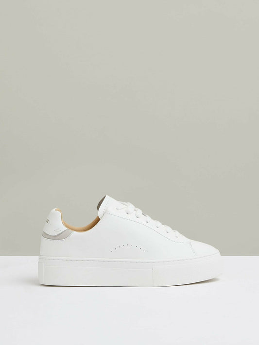 Leather Low-Top Trainers White | Women