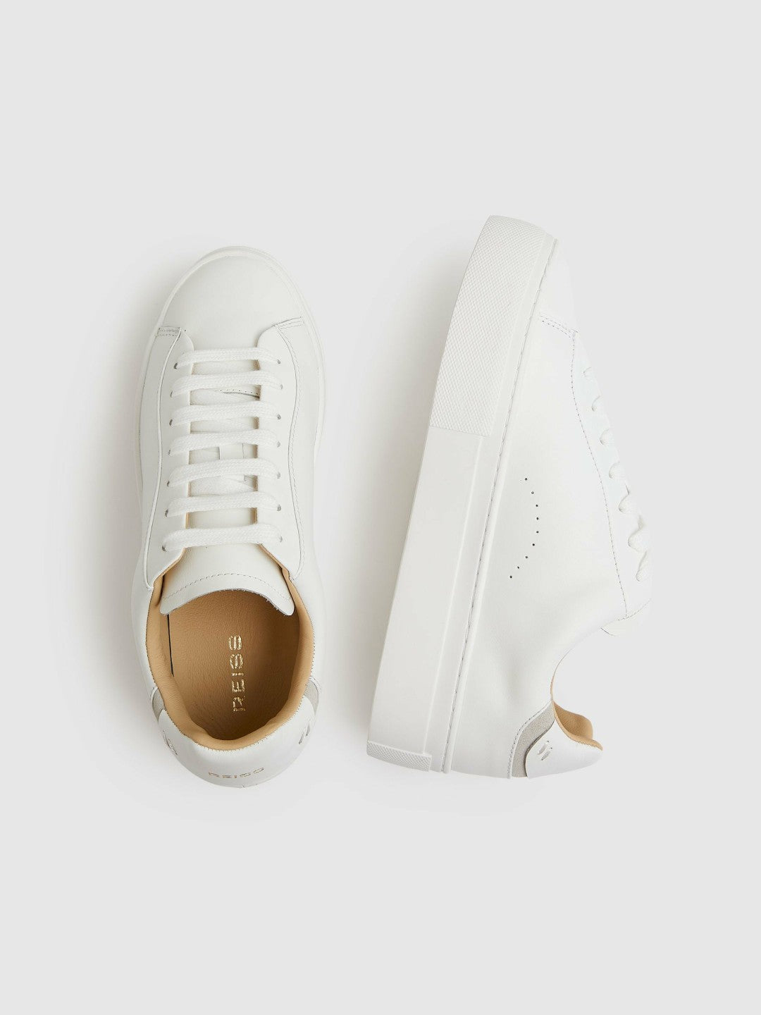 Leather Low-Top Trainers White | Women