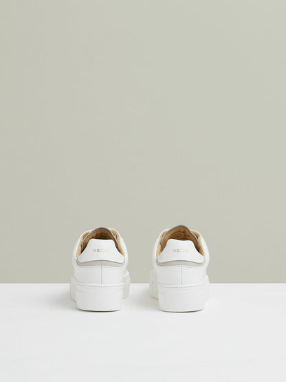 Leather Low-Top Trainers White | Women