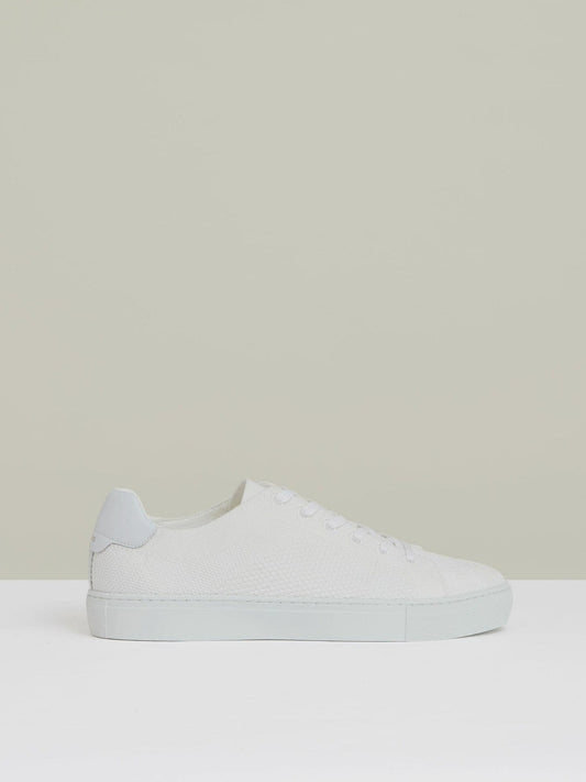 Knitted Low-Top Trainers White | Men