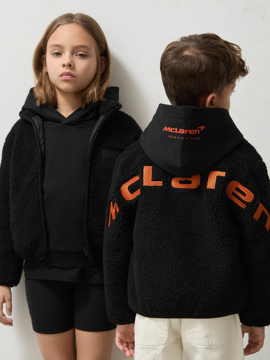 13-14 yrs Unisex Fit McLaren F1 Team Embroidered Fleece Jacket Black | Children & Baby
