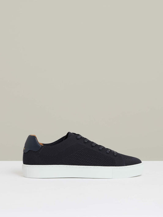 Knitted Low-Top Trainers Navy | Men