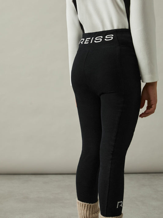 9-14 yrs Stretch Logo Print Leggings Black | Children & Baby