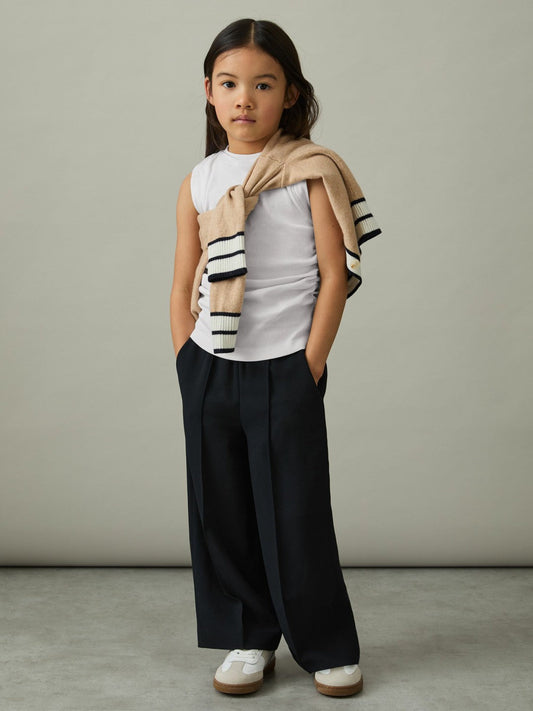 4-9 yrs Ruched Vest Top White | Children & Baby