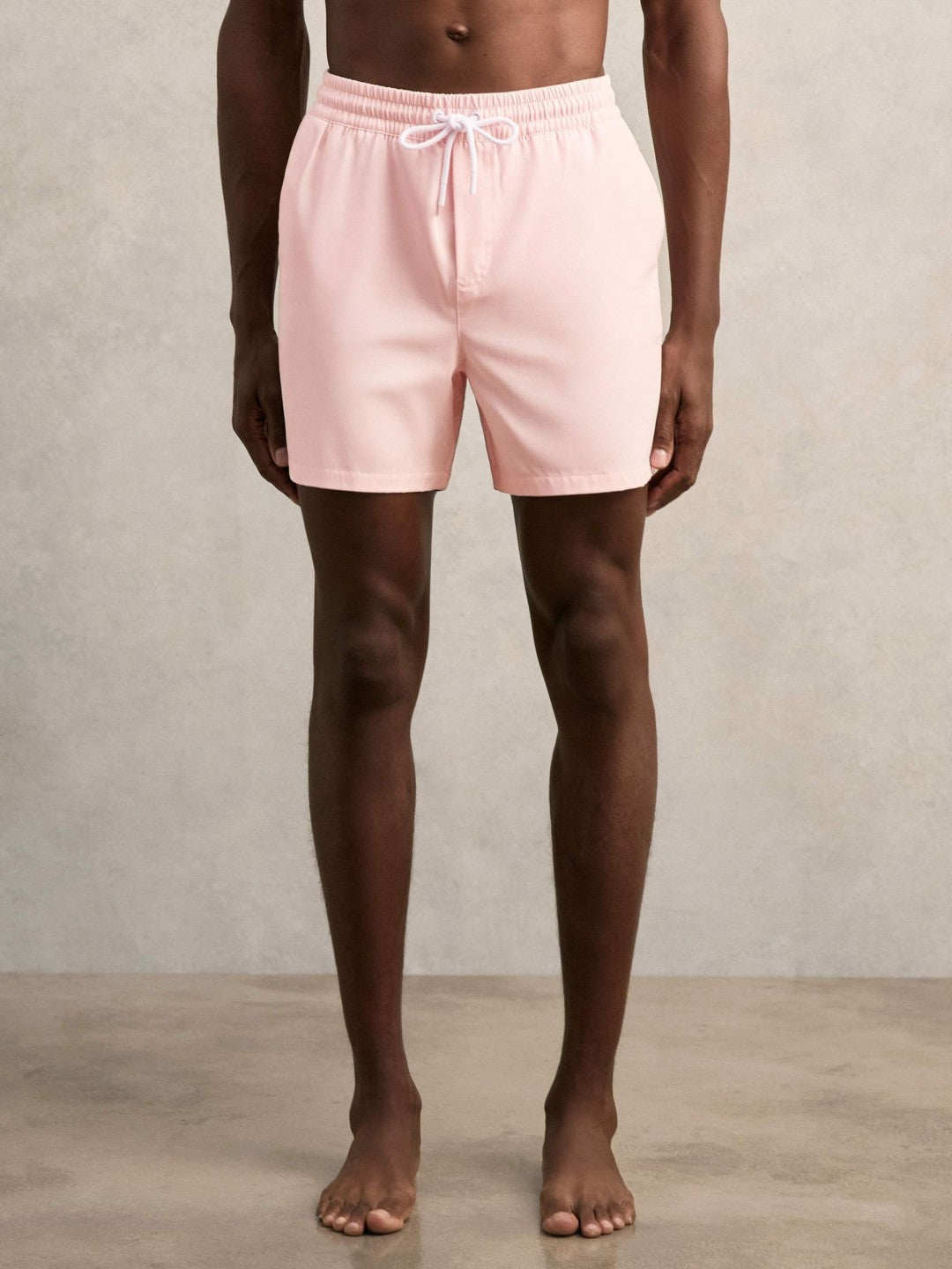 Drawstring Swim Shorts Pink | Men