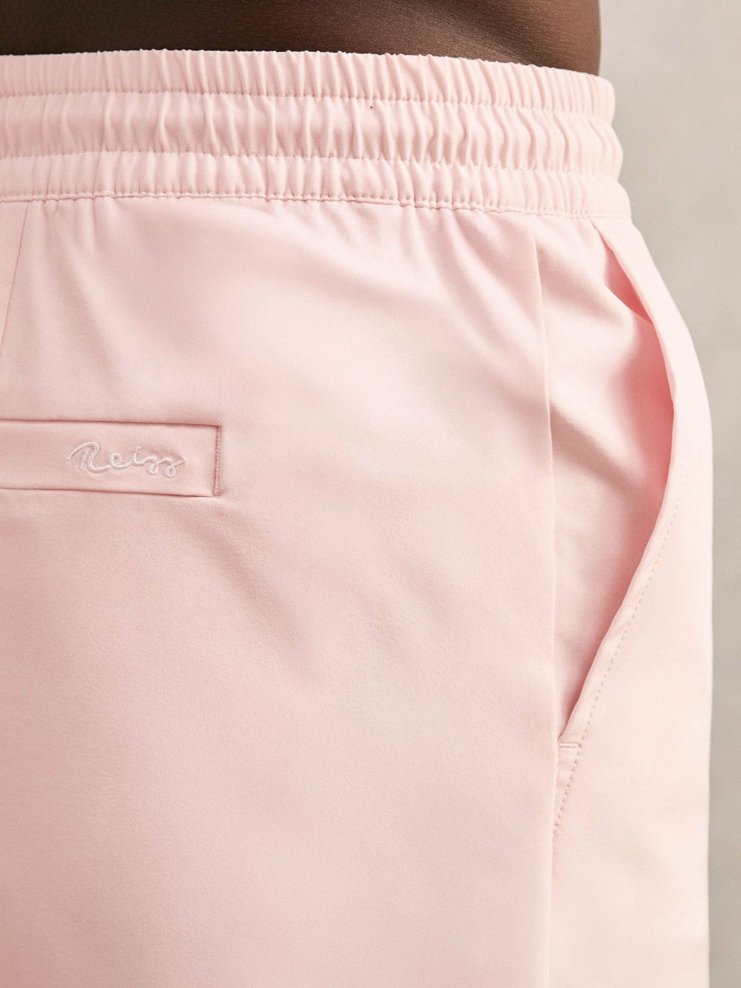 Drawstring Swim Shorts Pink | Men