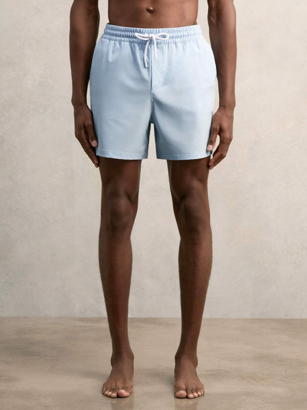 Drawstring Swim Shorts Soft Blue | Men