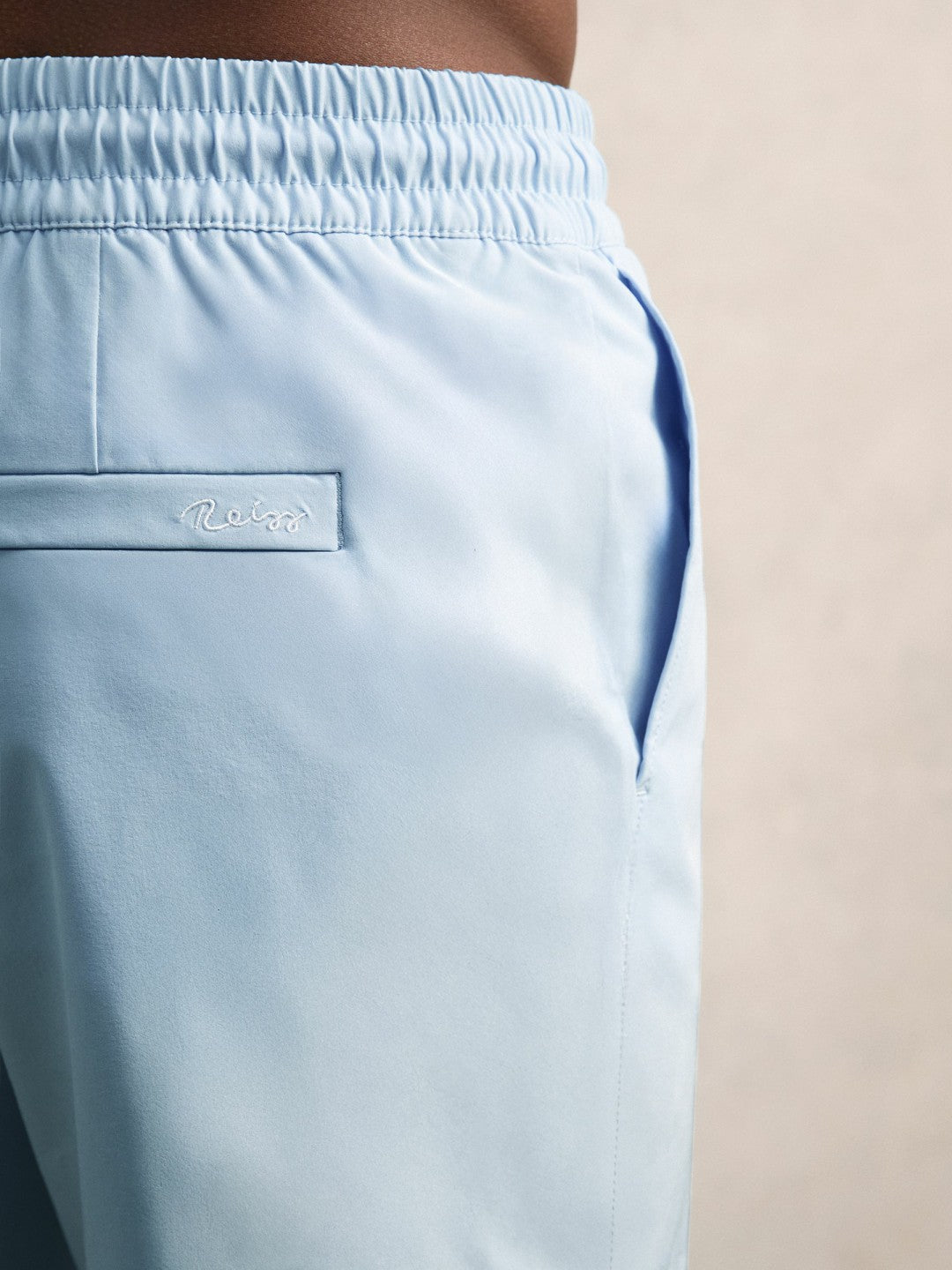 Drawstring Swim Shorts Soft Blue | Men