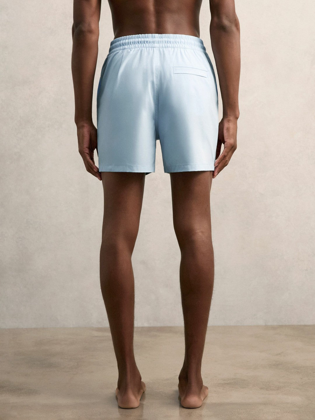 Drawstring Swim Shorts Soft Blue | Men