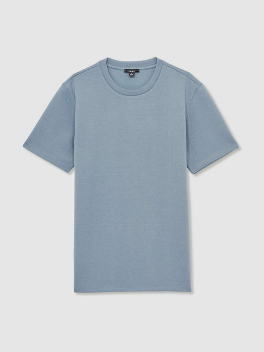 Interlock Jersey Crew Neck T-Shirt Airforce Blue | Men