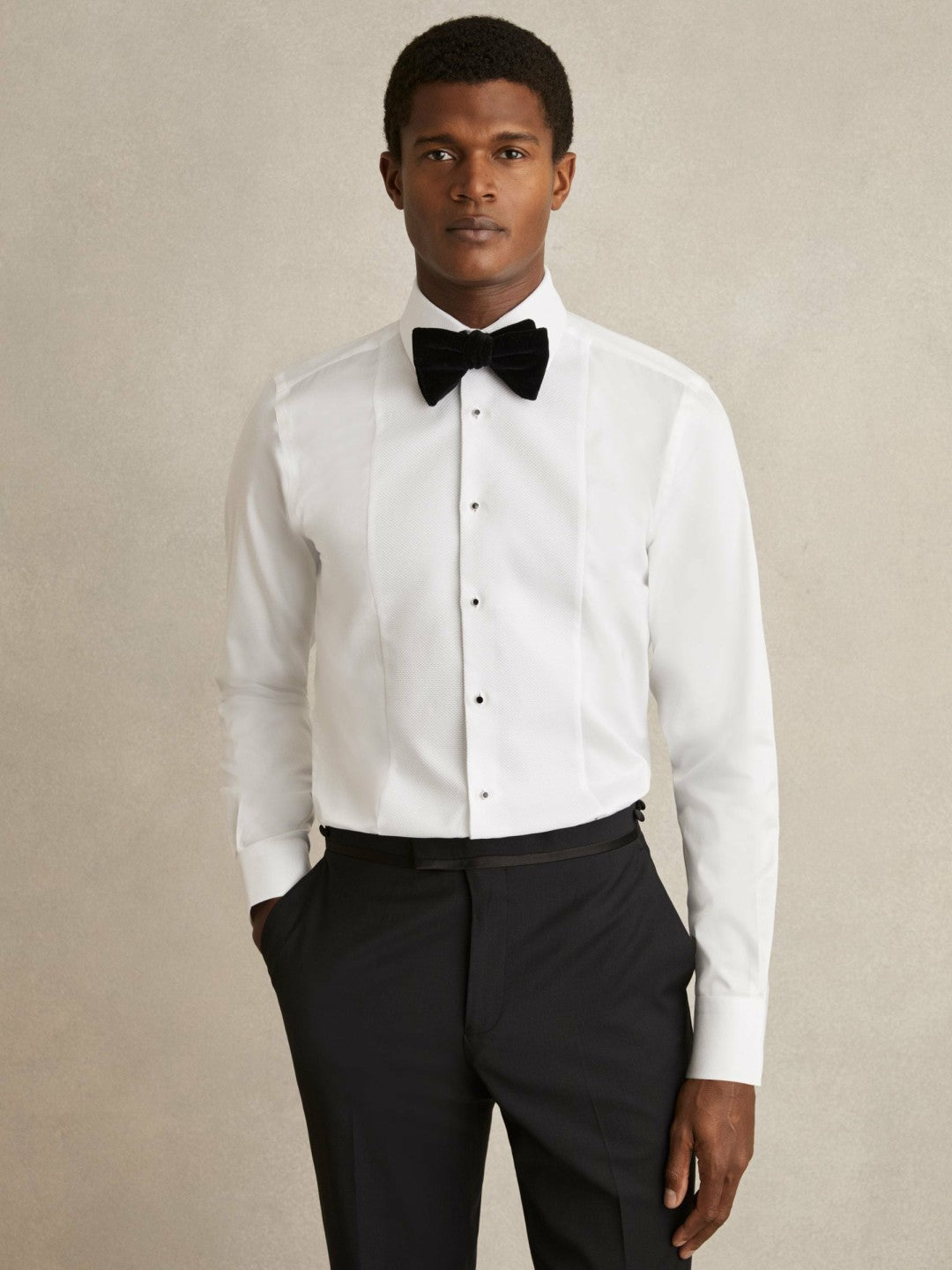 Regular Fit Cotton Dinner Shirt White | Men