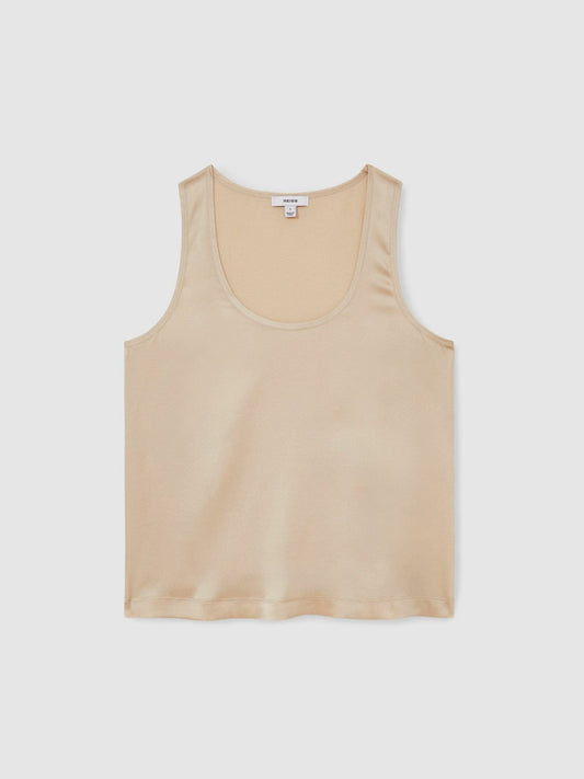 Silk-Front Cami Top Neutral | Women
