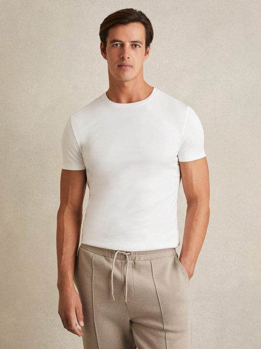 Cotton Sports-Fit T-Shirt White | Men