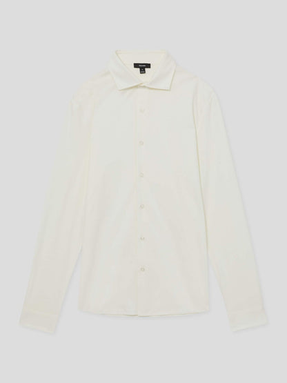 Cotton-Jersey Button-Through Shirt Ecru | Men