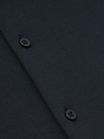 Cotton-Jersey Button-Through Shirt Navy | Men