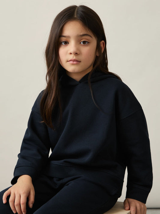 13-14 yrs Cotton-Blend Hoodie And Joggers Set Navy | Children & Baby