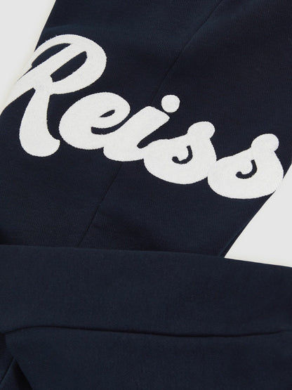 3-9 yrs Cotton-Blend Logo Script Joggers Navy | Children & Baby