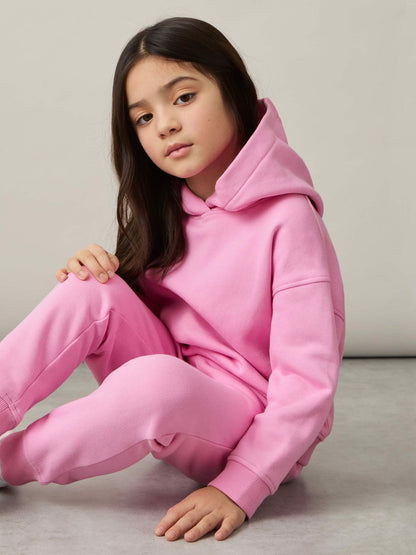 4-9 yrs Cotton-Blend Hoodie And Joggers Set Bright Pink | Children & Baby