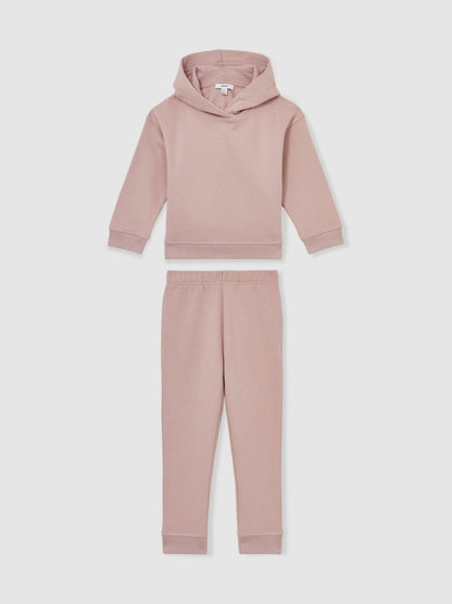 9-13 yrs Cotton-Blend Hoodie And Joggers Set Mink | Children & Baby