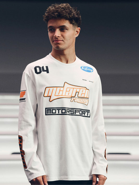 McLaren F1 Team Cotton Logo T-Shirt Unisex Fit White | Men