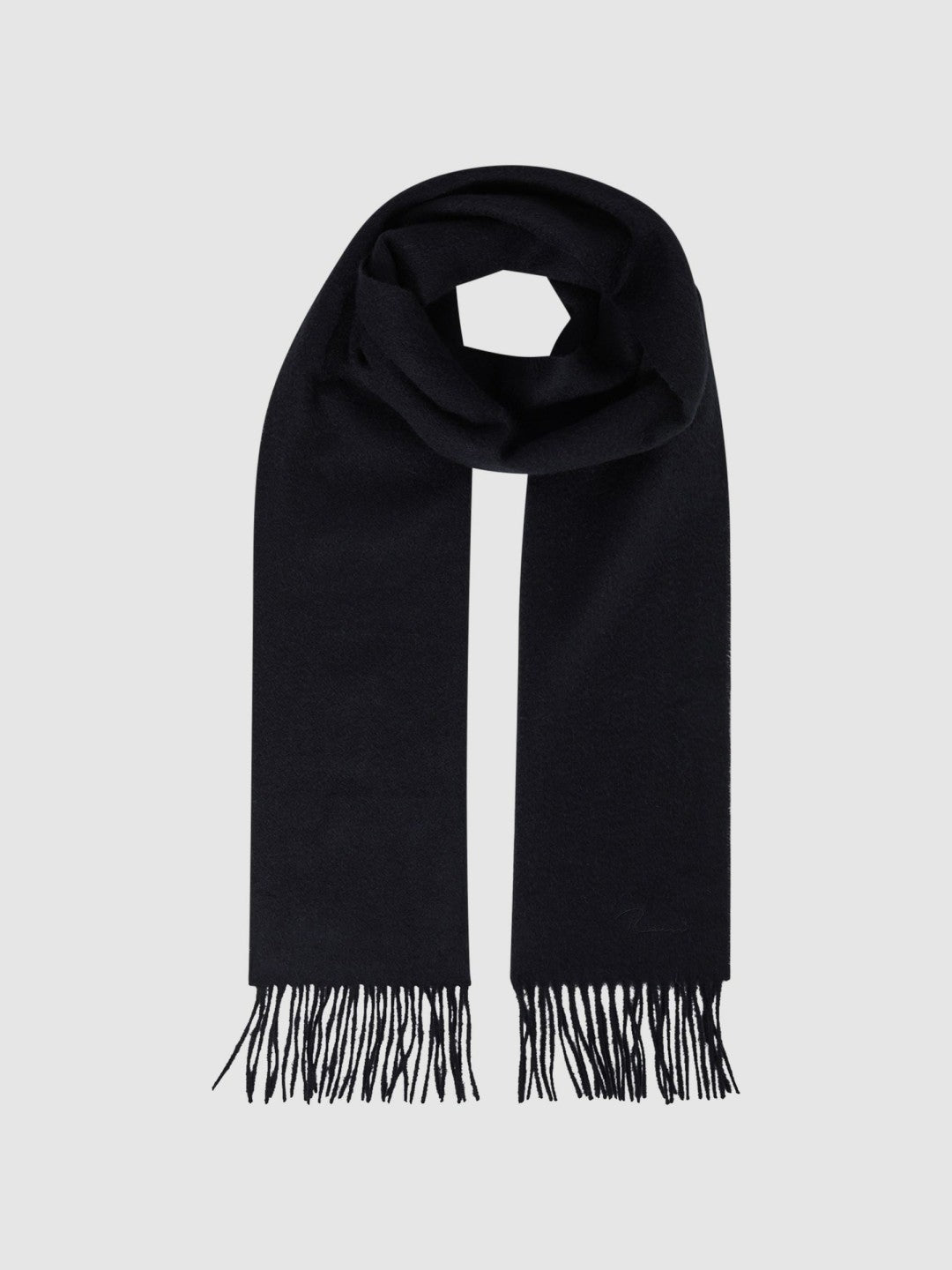 Wool and Cashmere Scarf Navy | Men