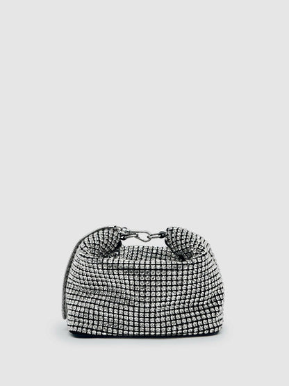 Crystal Bracelet Pouch Bag Silver | Women