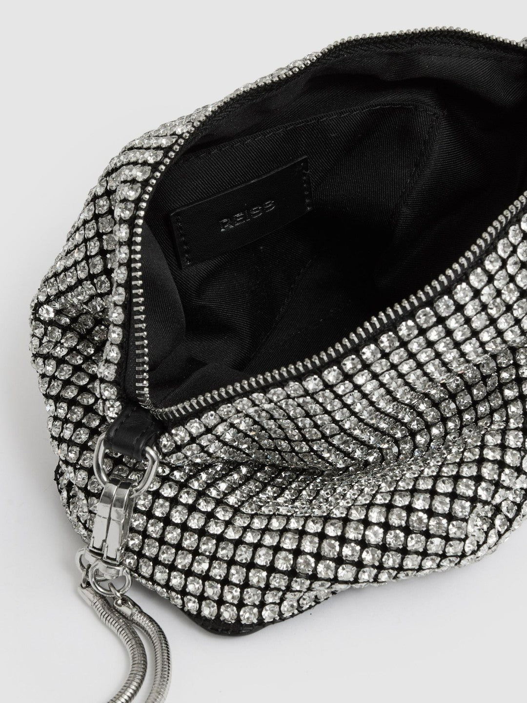 Crystal Bracelet Pouch Bag Silver | Women
