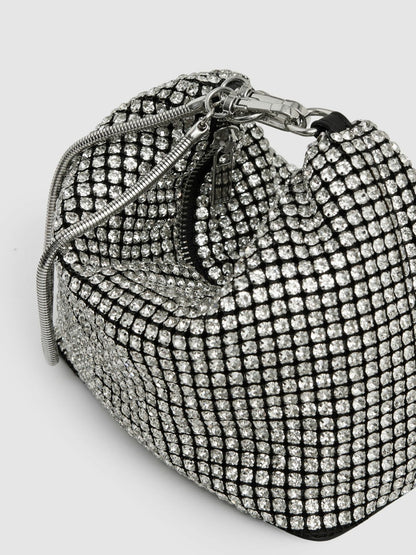 Crystal Bracelet Pouch Bag Silver | Women