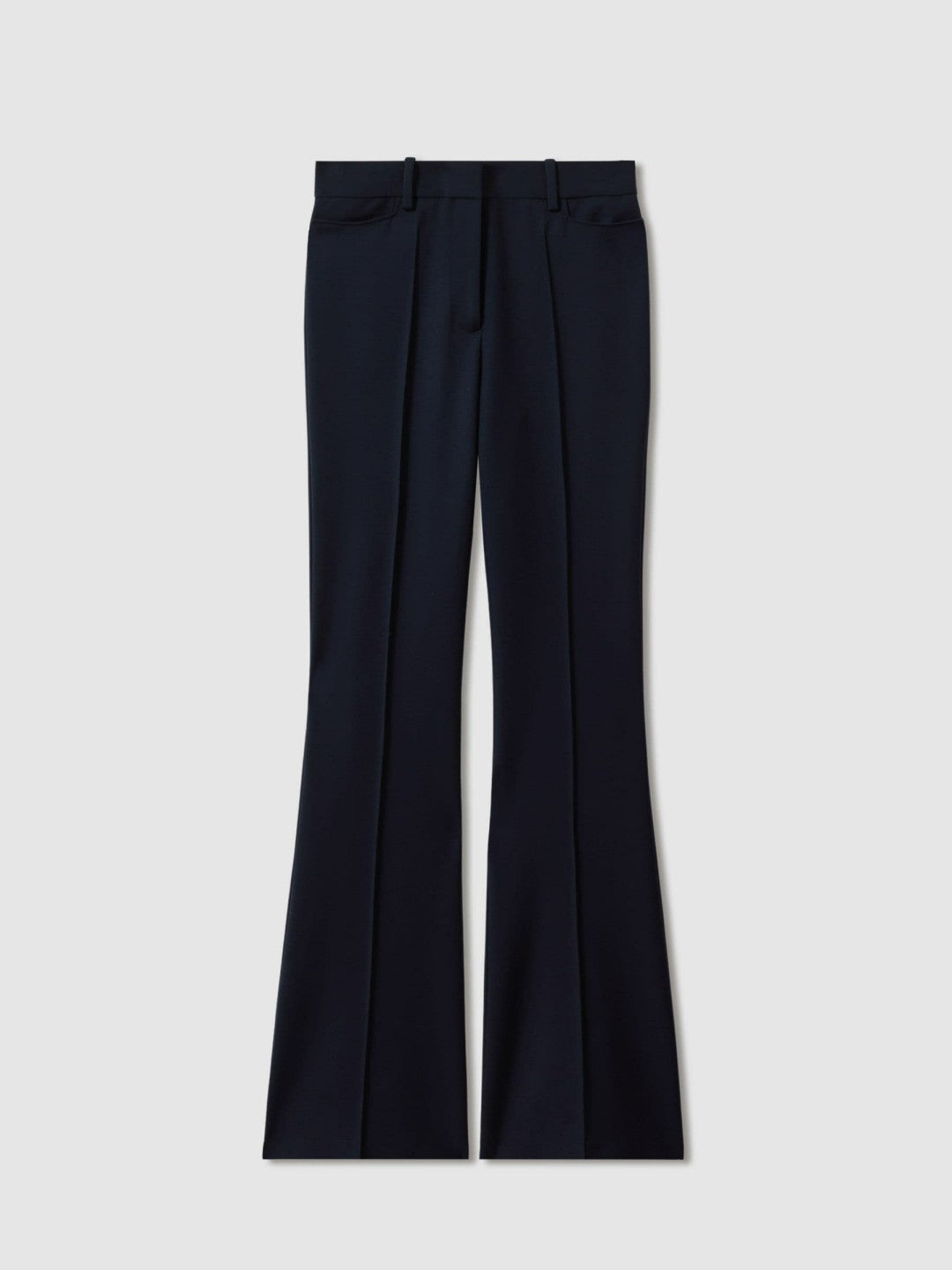 Petite Flared Suit Trousers Navy | Women