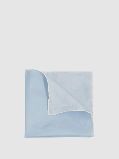 Ceremony Light Blue Silk Pocket Square Light Blue | Men