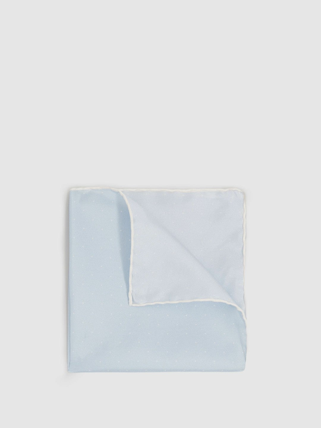 Polka Dot Silk Pocket Square Light Blue | Men